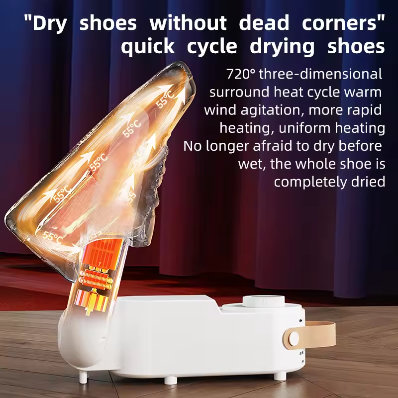 Shoe Dryer - Adjustable Dryer Quick Drying Deodorizing Sterilizing Shoe Dryer Household Shoe Warmer Heater