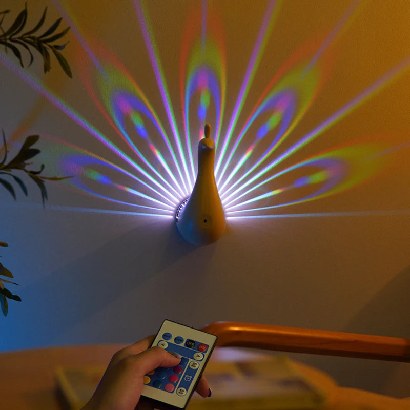 Peacock Projector Lamp