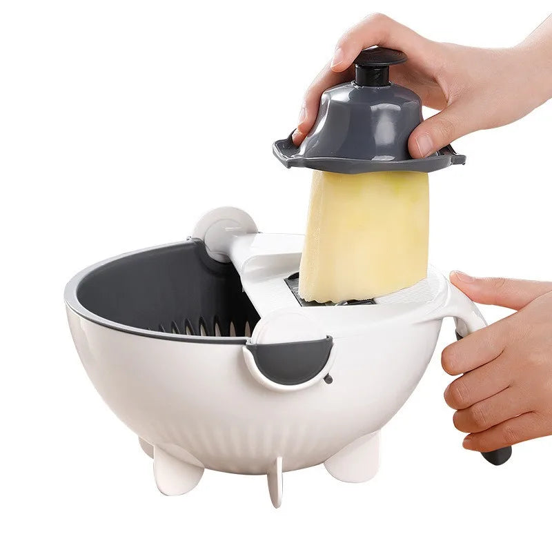 Shredding Machine Grater Chopper Function Slicer Basin Drain Basket Potato Grater Kitchen Household