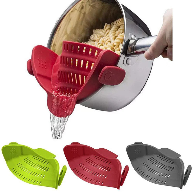 Universal Clip-On Silicone Strainer