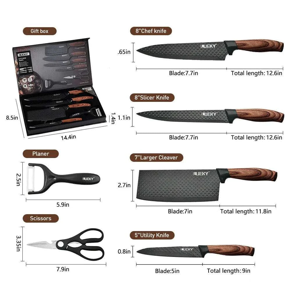 6PCS Kitchen Knives Sets