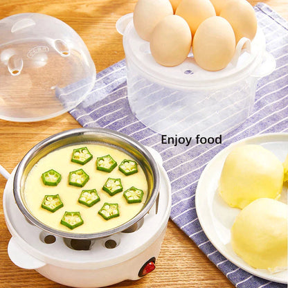 Multifunction Egg Boiler Double Layers Electric Egg Cooker Steamer Corn Milk Steamed Rapid Breakfast Cooking Appliances Kitchen